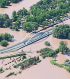 Le pont de la D8, inauguré en 2009, qui passe sur l'Argens