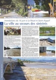 Dans le Fréjus Infos, journal municipal 
N° 56 Juillet - Août 2010, en page 12