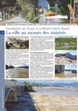 Dans le Fréjus Infos, journal municipal
N° 56 Juillet - Août 2010, en page 12