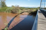 Sous le pont de la D8 entre St Aygulf et Fréjus