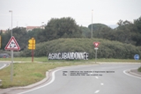 6 mars 2013, Opération Banderoles-1 avec FDSEA-JA-VIVA, « Agriculture abandonnée », RDN7, Rd-point « de l'autoroute »