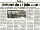 Sinistrés du 16 juin 2010 Sinistrés du 16 juin 2010