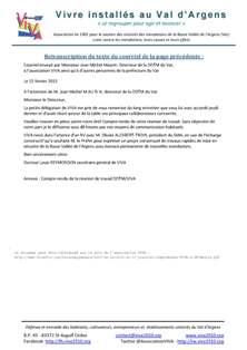 Compte-rendu de réunion VIVA avec Monsieur Jean-Michel Maurin de la DDTM du Var et son équipe (Direction Départementale des Territoires et de la Mer)