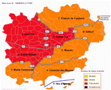 Carte de vigilance incendie émanant de la Préfecture du Var