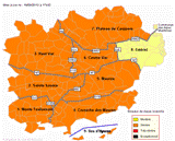 Carte de vigilance incendie émanant de la Préfecture du Var