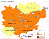 Carte de vigilance incendie émanant de la Préfecture du Var