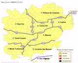 Carte de vigilance incendie émanant de la Préfecture du Var
