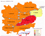 Visualisez la dernire version de la carte #FDF2015 du Var, mise  jour quotidiennement par la prfecture du Var